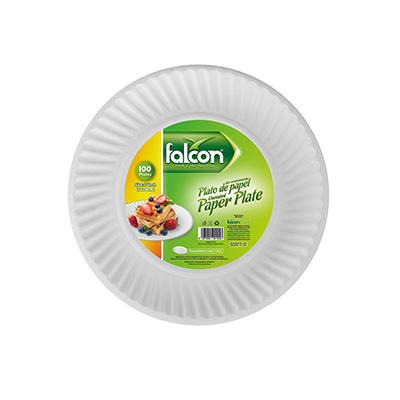 7" White Uncoated Paper Plate - 1000/Carton