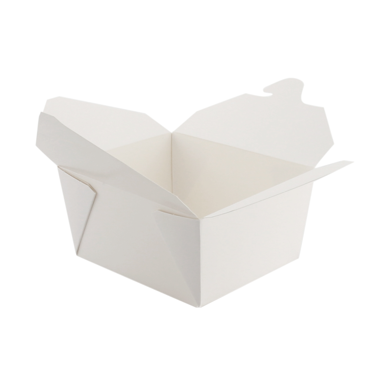 26oz  Microwavable folded paper take-out container  51/8" x4 13/64" x 2 19/32" 