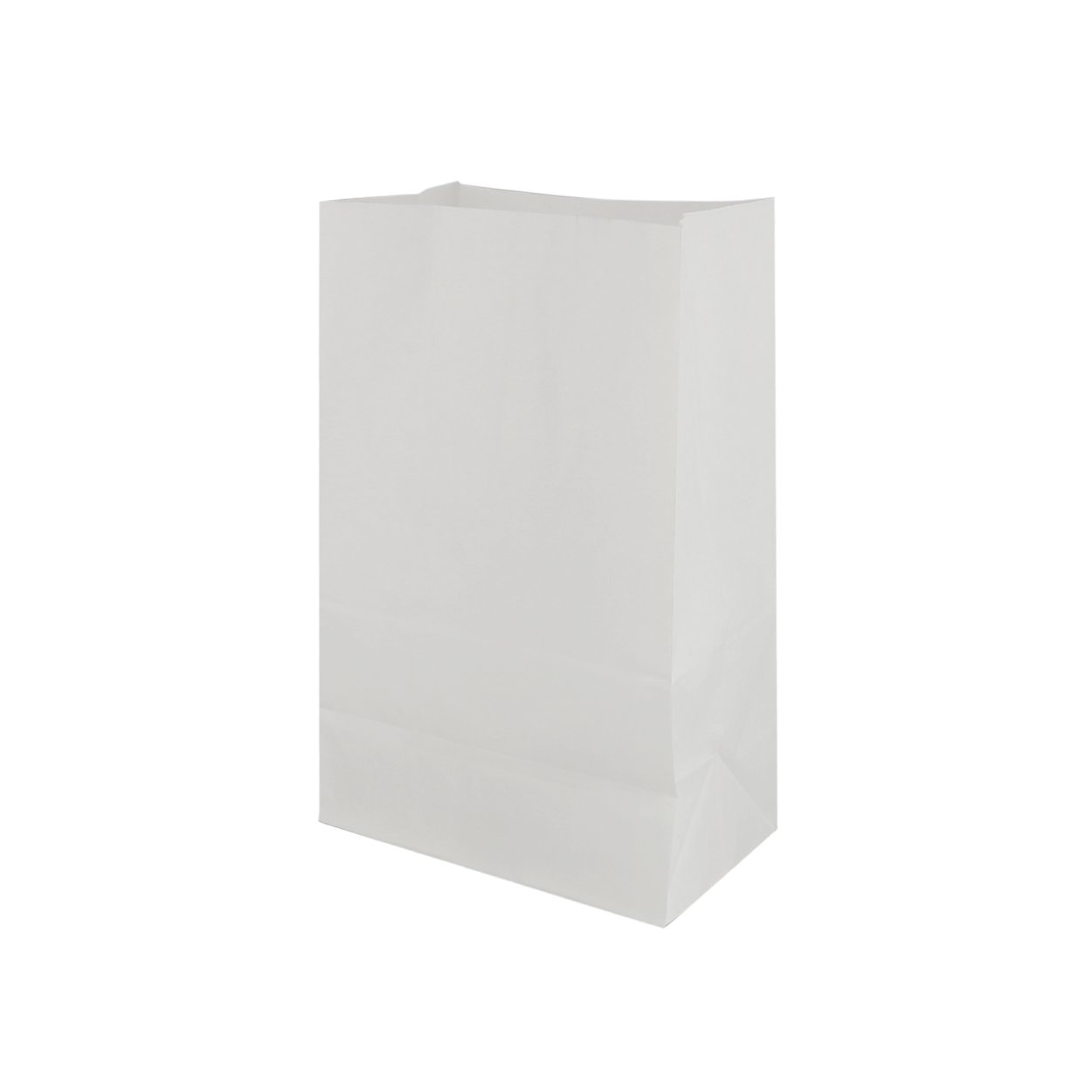 Tall White Paper Bag # 5 - 500/Carton (519/64" x 33/32" x 951/64" - 5.81 lb)