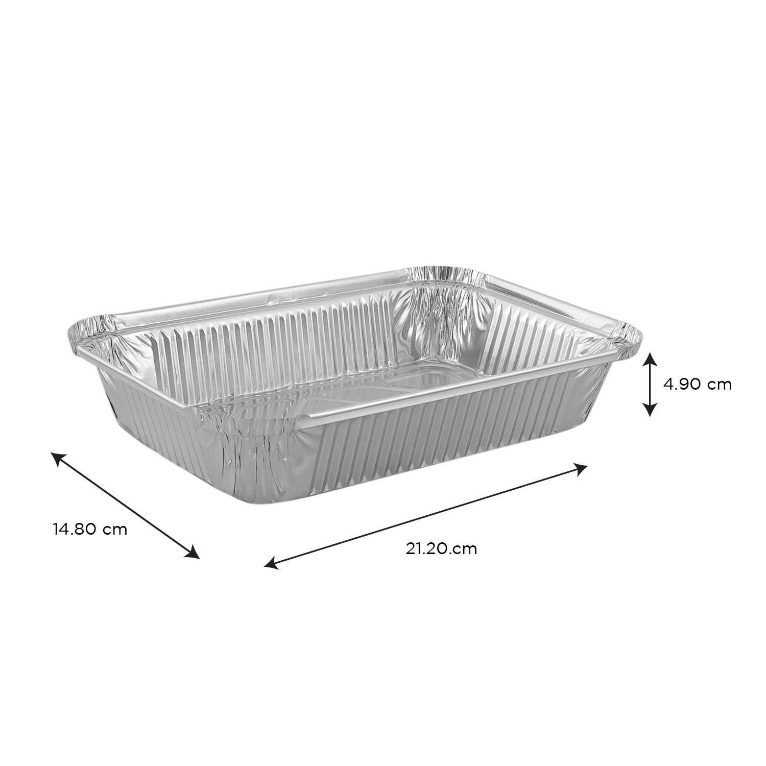 2 lb Oblong Take-Out Foil Container 