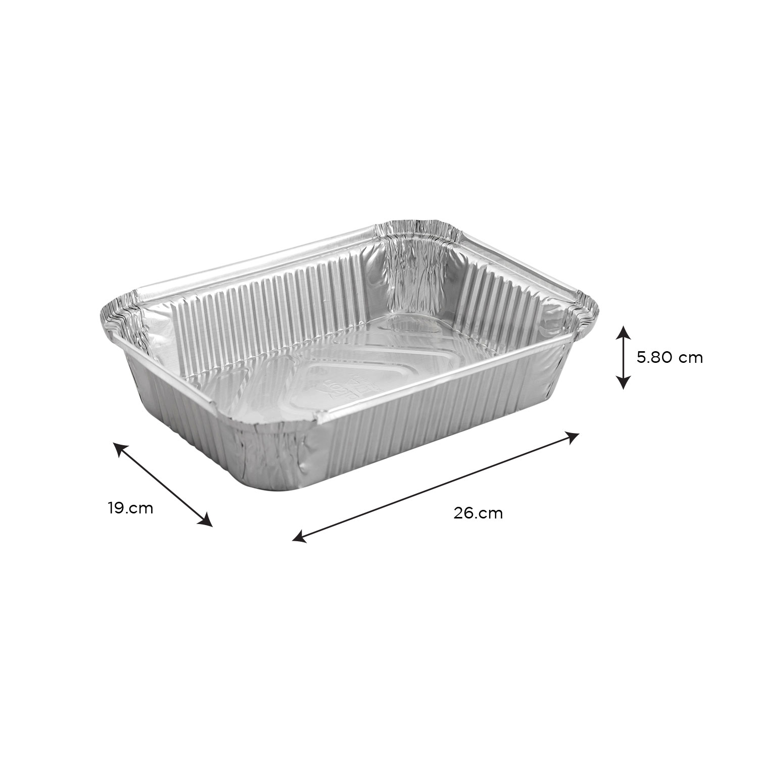 4 lb Oblong Take-Out Foil Container