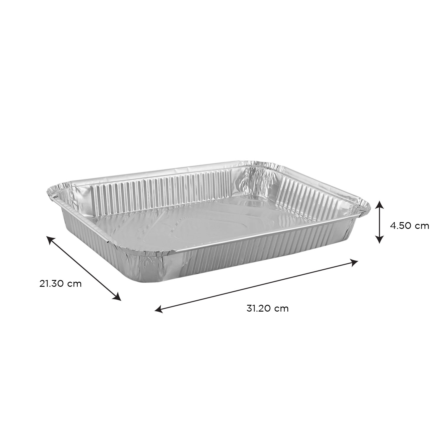4 lb. Oblong Take-Out Foil Container 