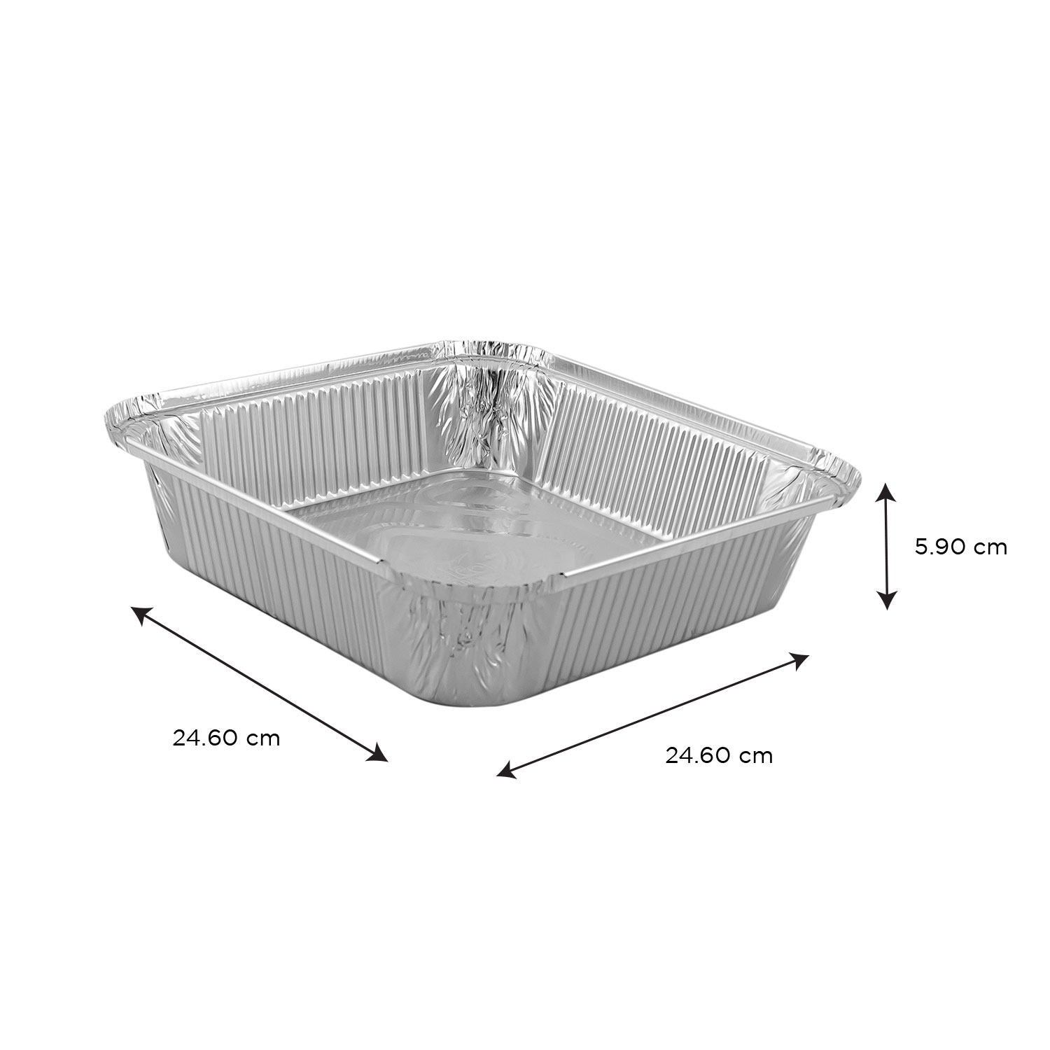 5 lb Oblong Take-Out Foil Container 