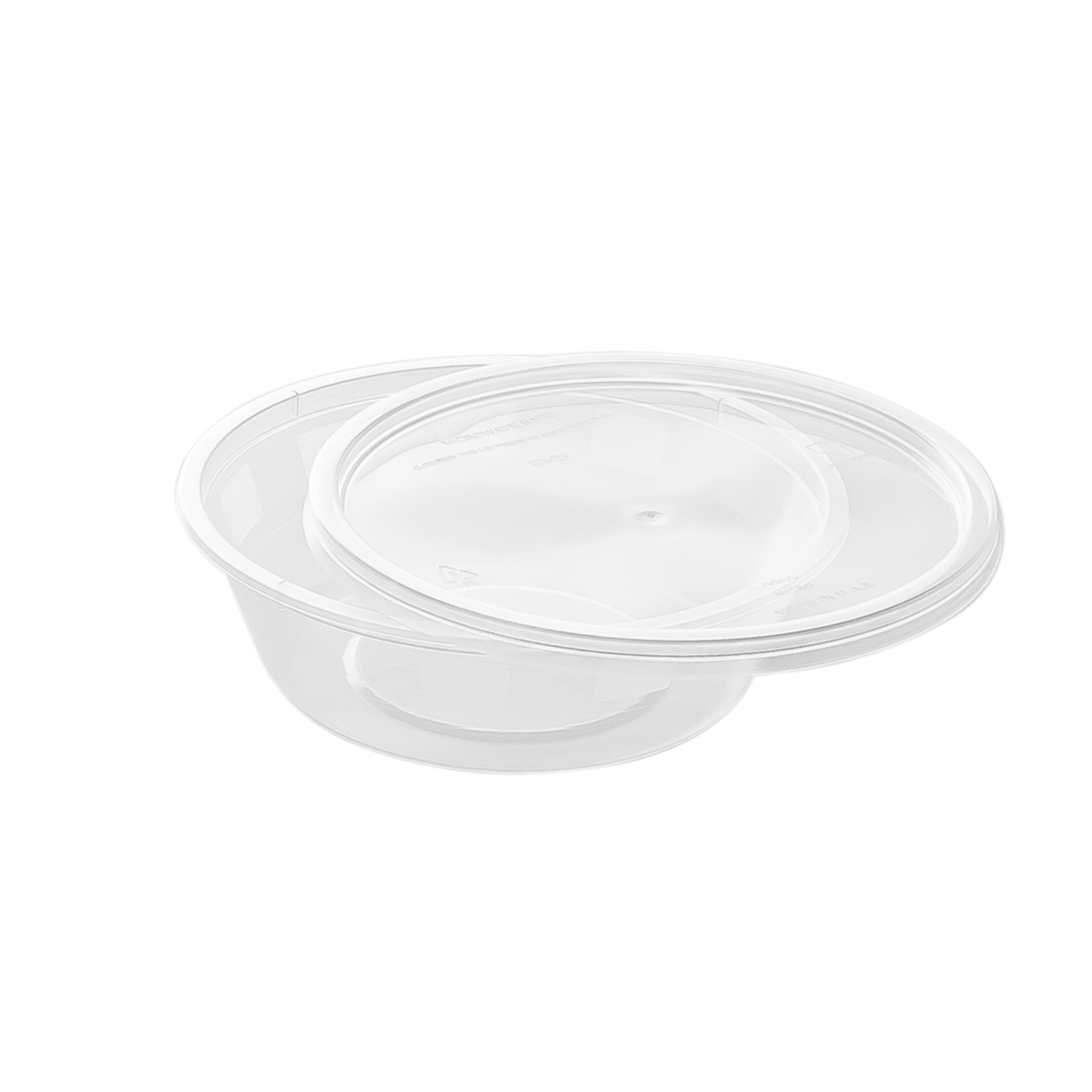 Microwavable Clear Recessed Fit Deli Lid (7.6/8.4/15.3 oz) - 500/Carton